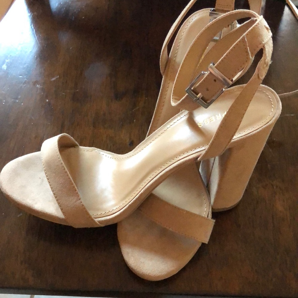 Tan pumps